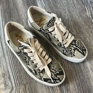 Sam Edelman Snakeskin Patterned Shoes Size 5.5